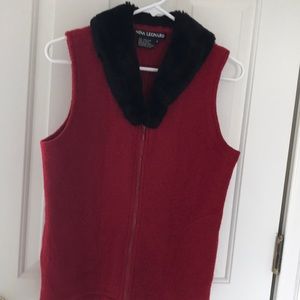 Nina Leonard 100 percent wool vest